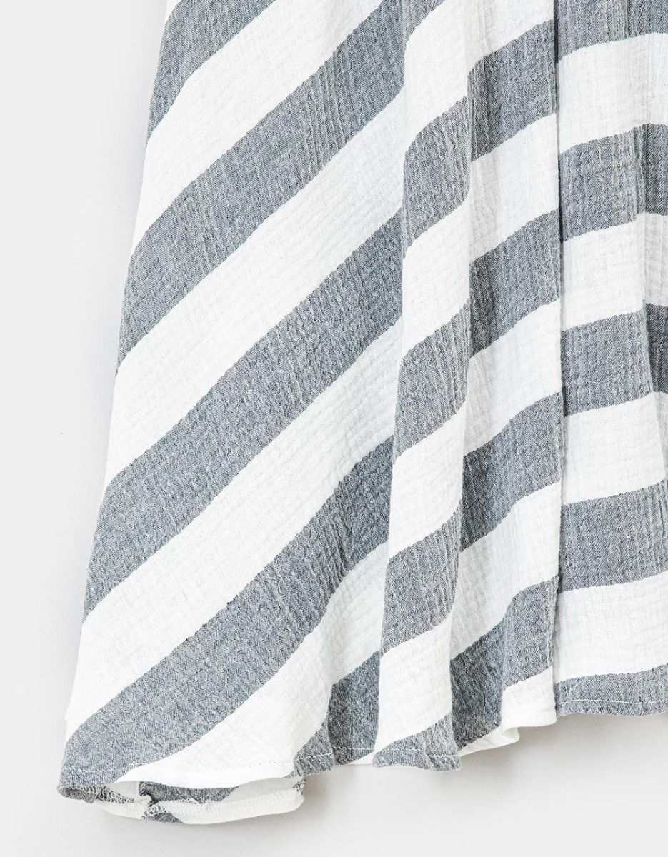 Pleated Stripe Skirt_4