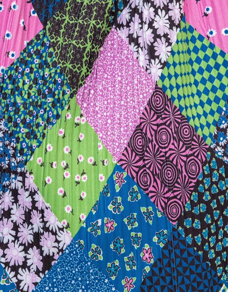 Plisse Patchwork Halter_5