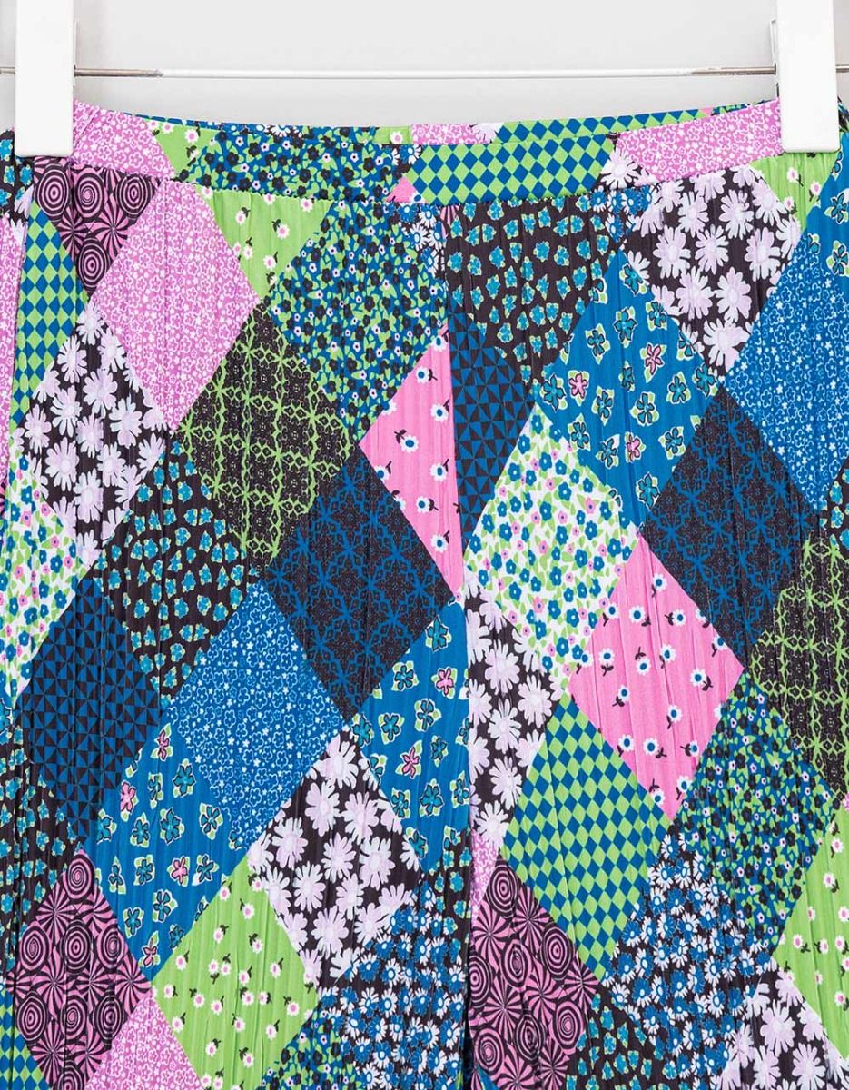 Plisse Patchwork Pants_4