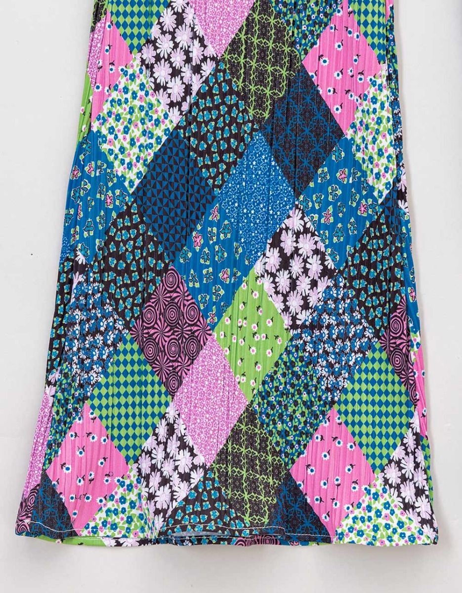 Plisse Patchwork Pants_5