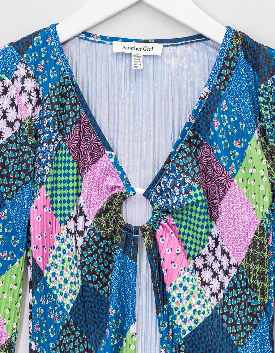 Plisse Patchwork Ring Top_3