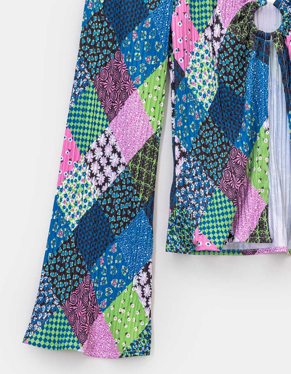 Plisse Patchwork Ring Top_4