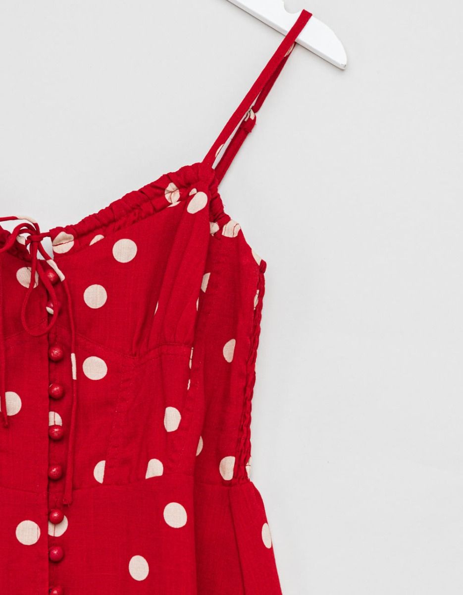 Polka Button Dress_2
