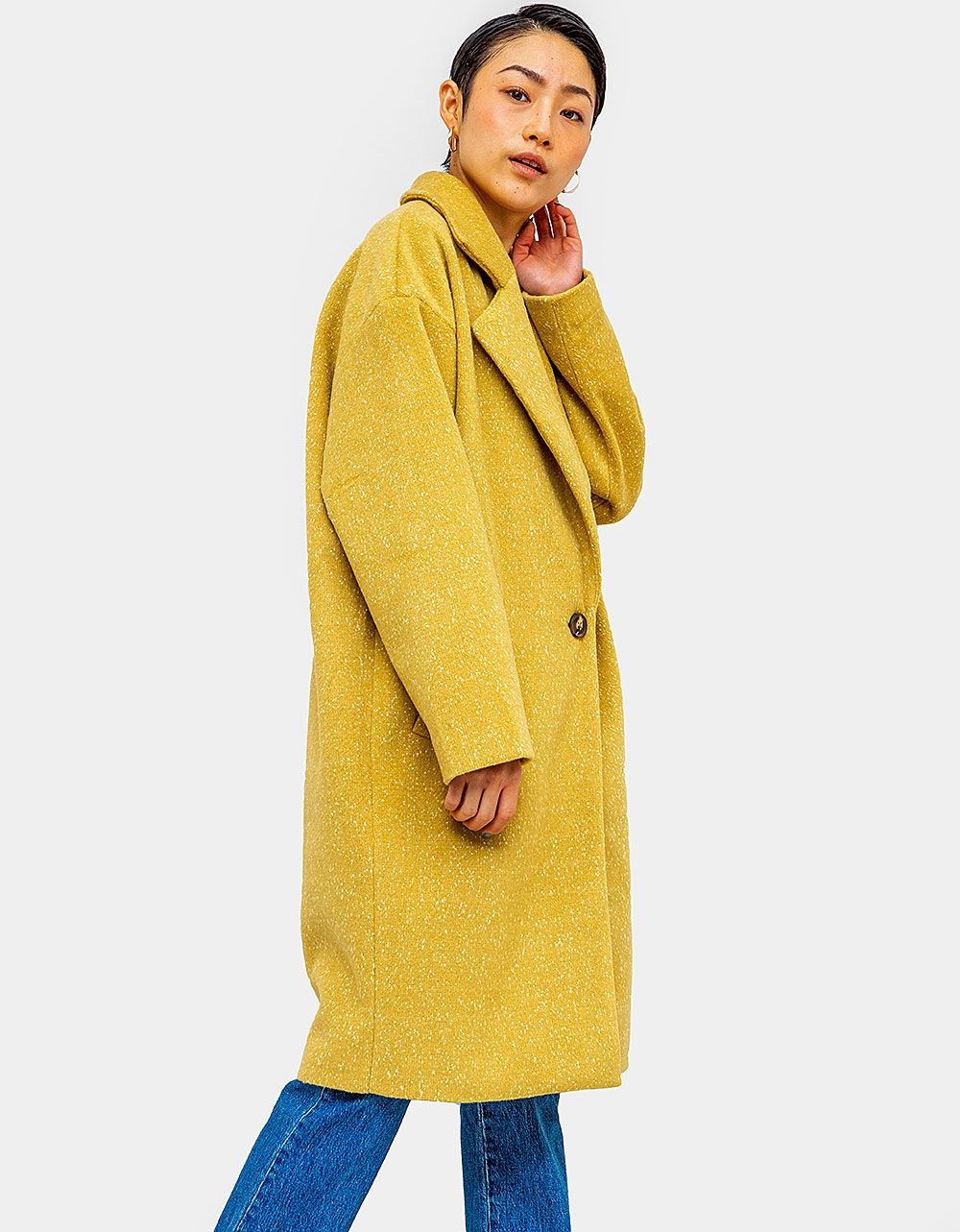 Ponte Oversized Speck Coat_2