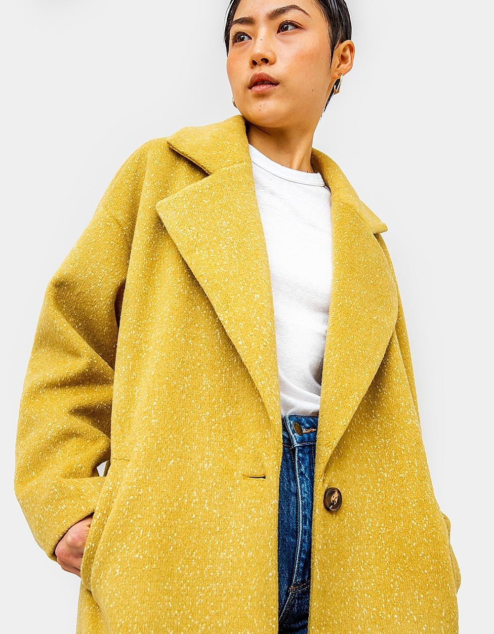 Ponte Oversized Speck Coat_3