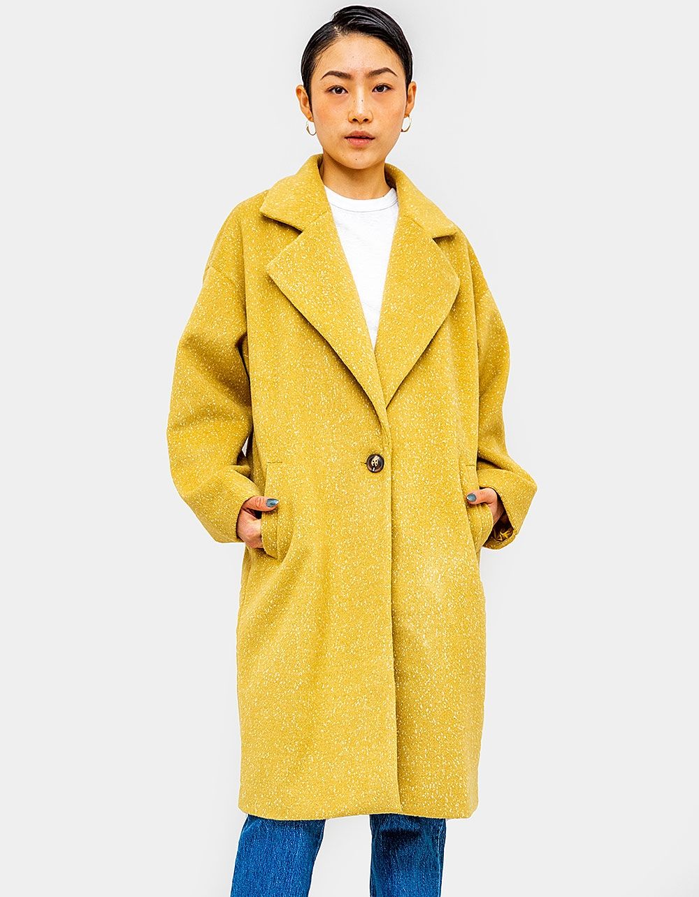 Ponte Oversized Speck Coat_0