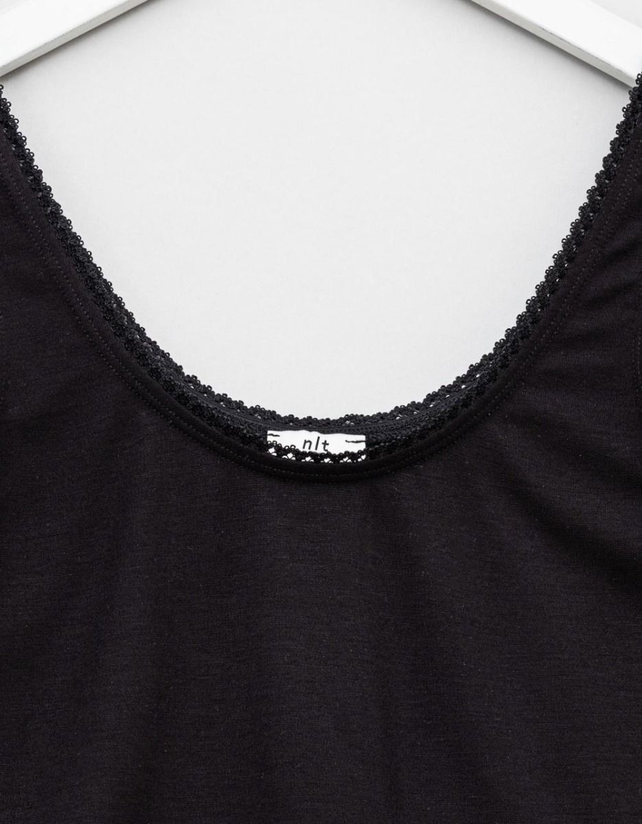 Poppy Crop Tank in Black_1
