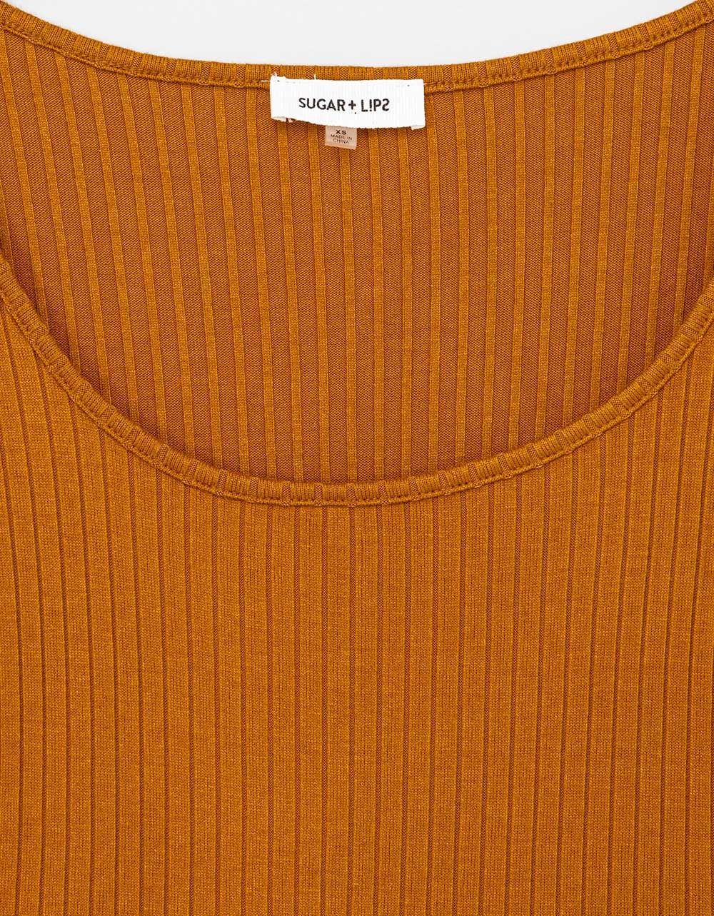 Provence Scoop Tee in Tawny_2