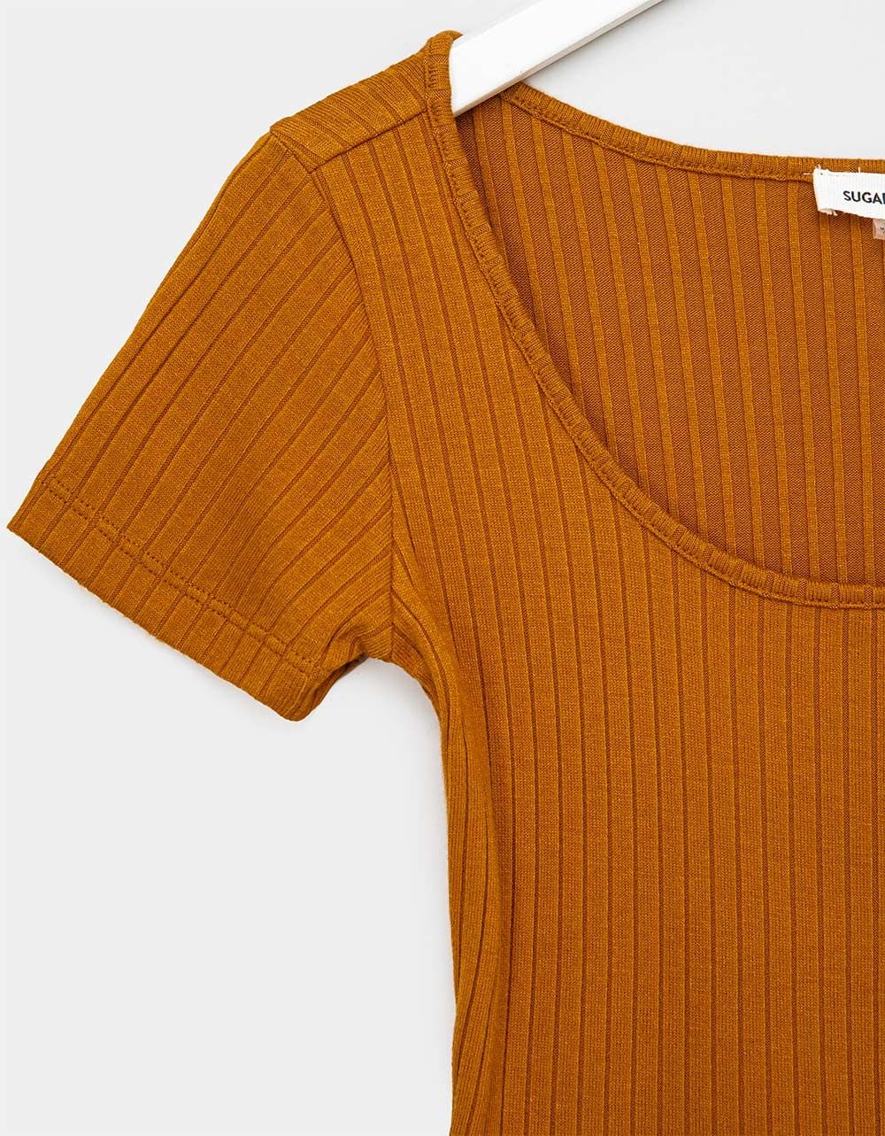 Provence Scoop Tee in Tawny_1