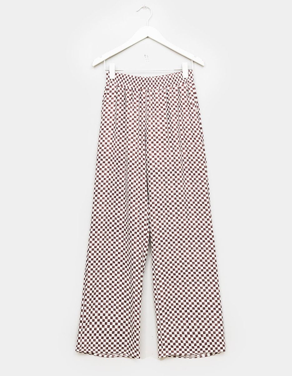 Pull-On Checker Pants_0