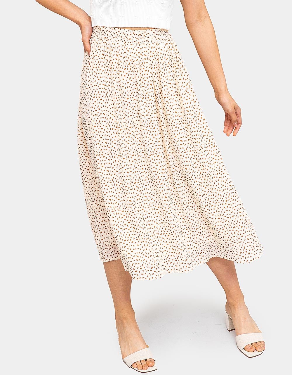 Rasa Pleated Midi Skirt_1