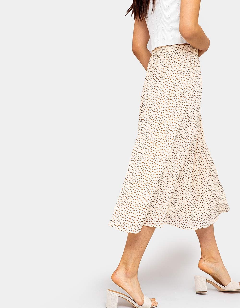 Rasa Pleated Midi Skirt_0