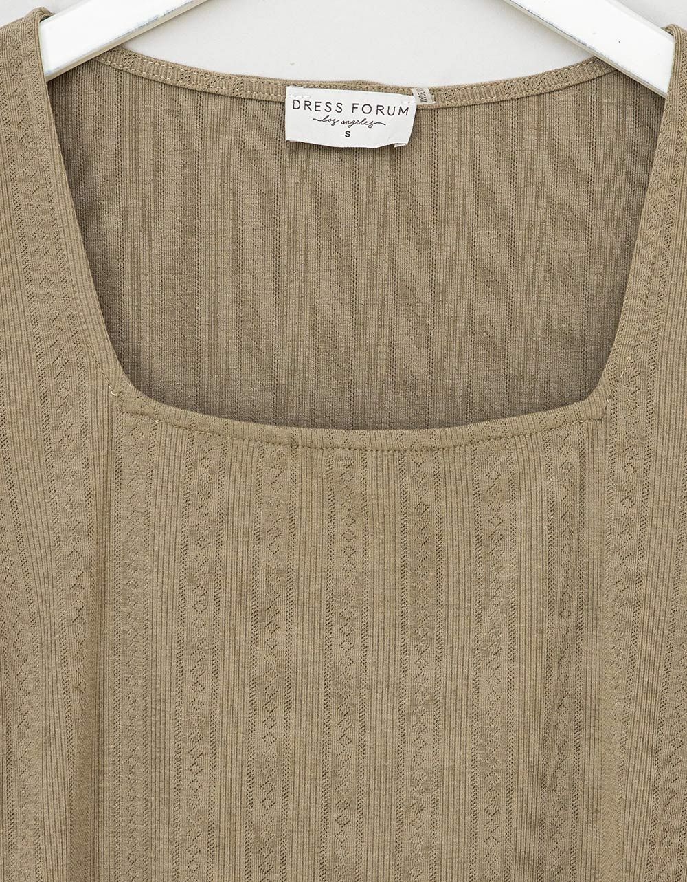 Reese Square Neck Tee in Sage_2