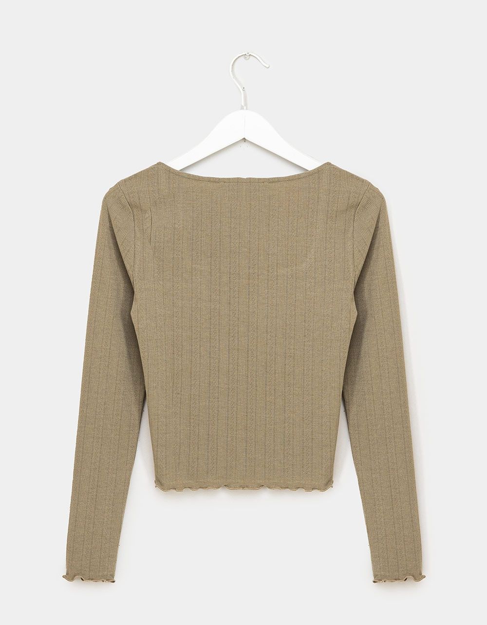 Reese Square Neck Tee in Sage_4