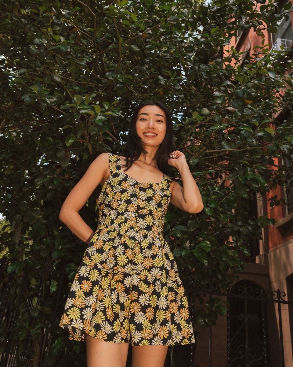 Retro Flower Romper_1