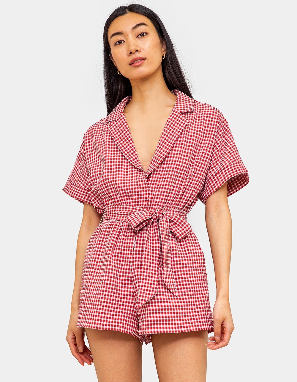Richie Gingham Romper_1