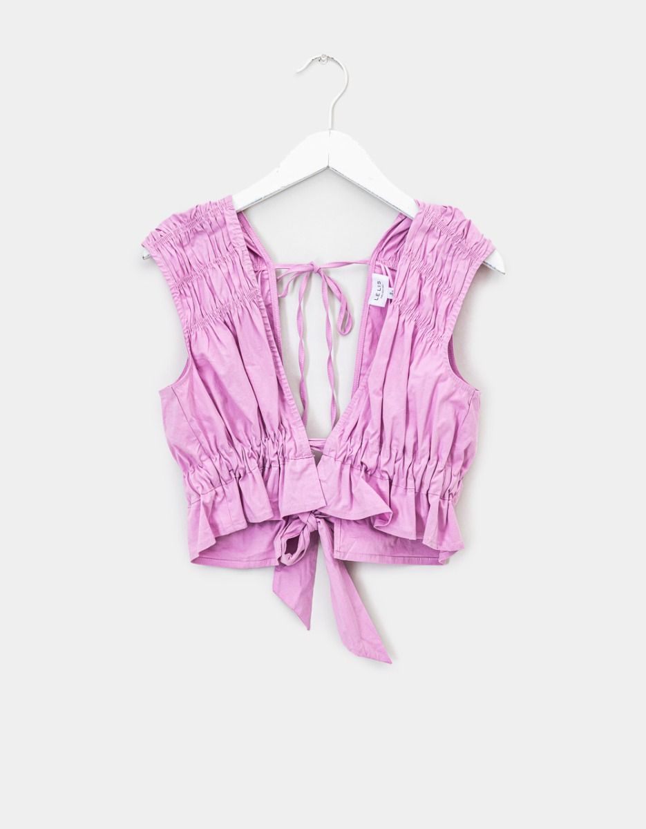 Rosa Ruffle Tie Top_0