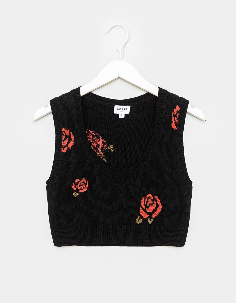 Rose Print Knit Tank_0