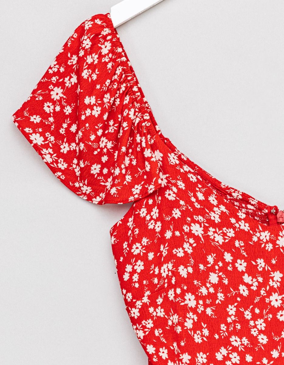 Rouge Ditsy Floral Midi_2