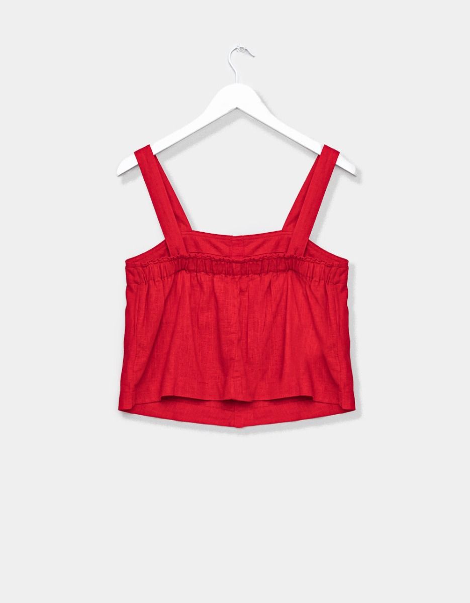 Rouge Linen Top_3