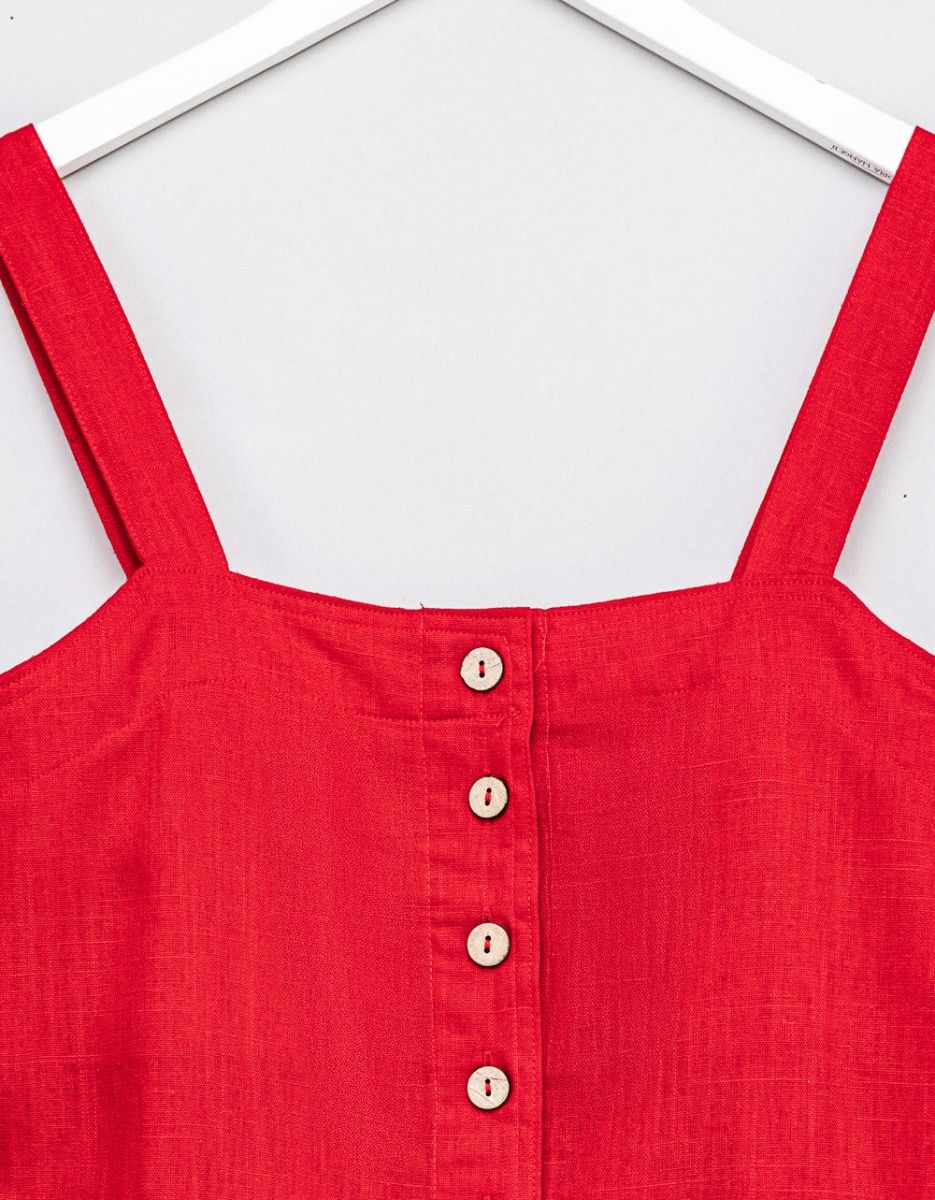 Rouge Linen Top_2