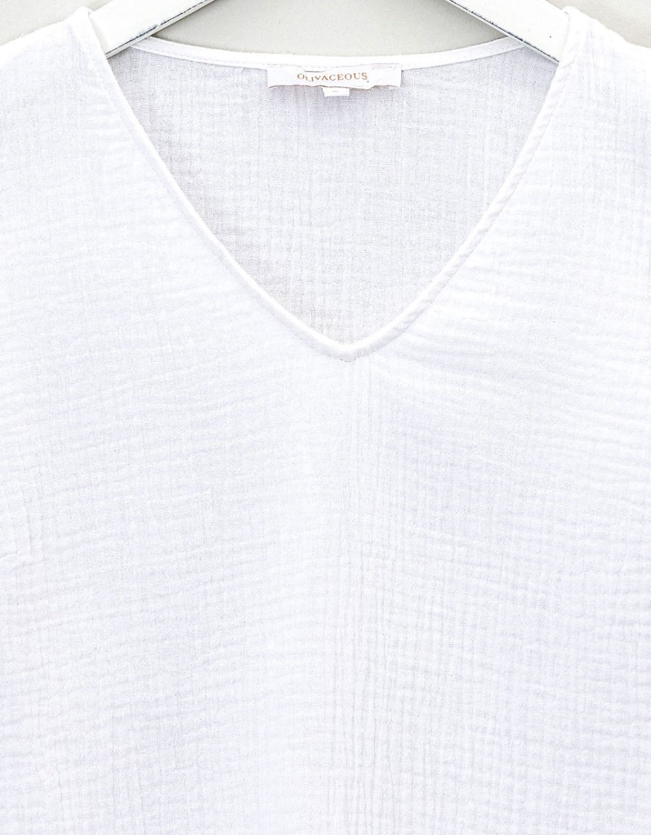 Ruffle Sleeve Cotton Top_5