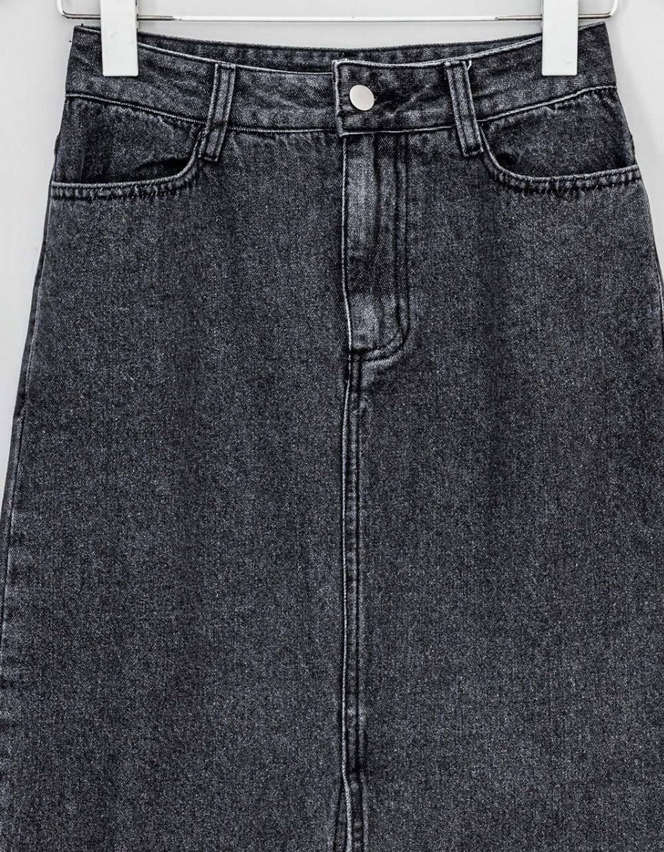 Sable Denim Midi Skirt_5