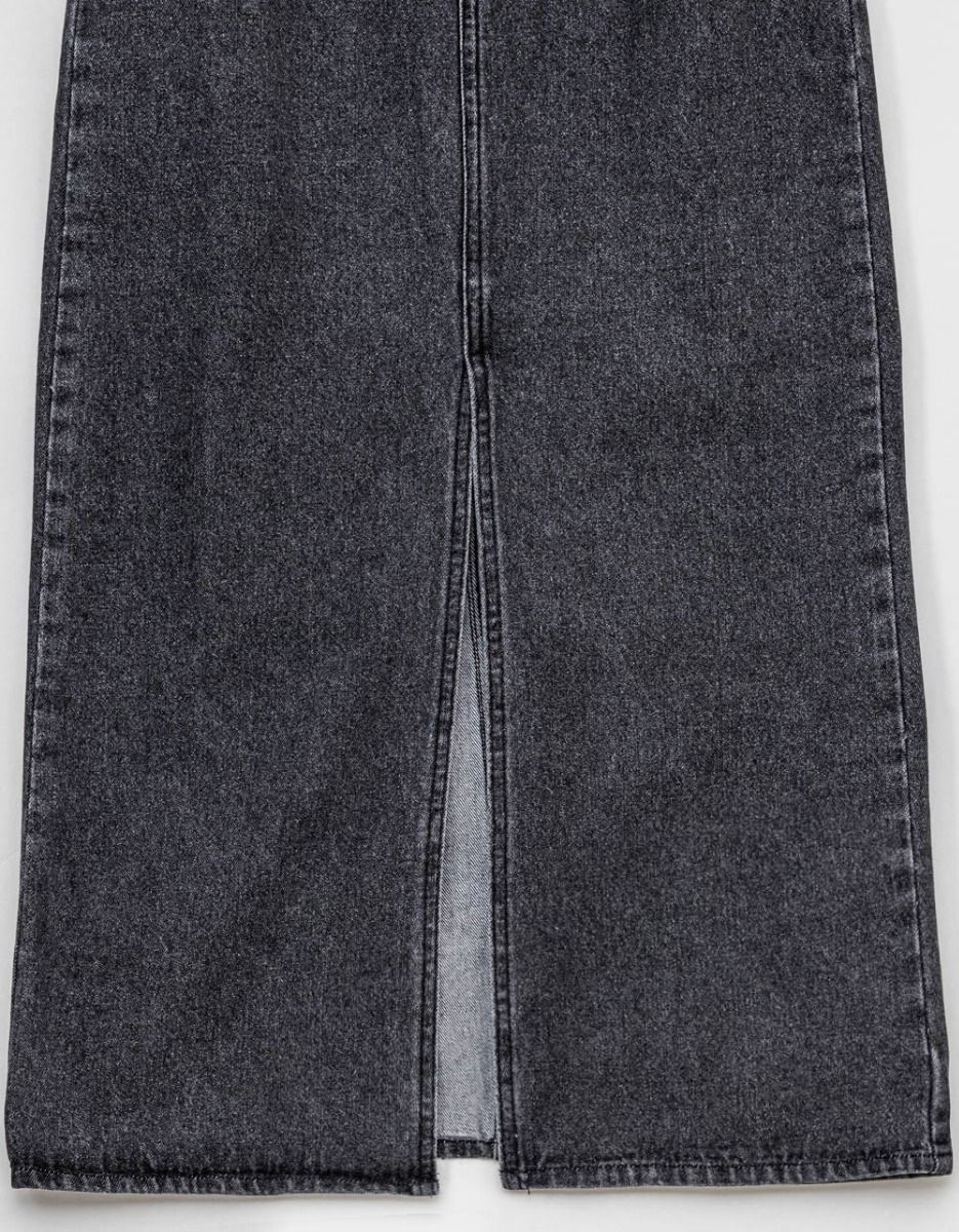 Sable Denim Midi Skirt_4