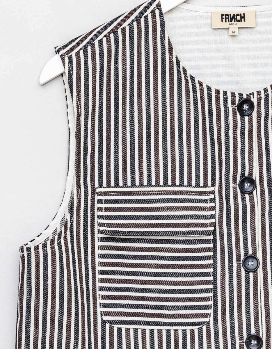 Sadet Stripe Vest_4
