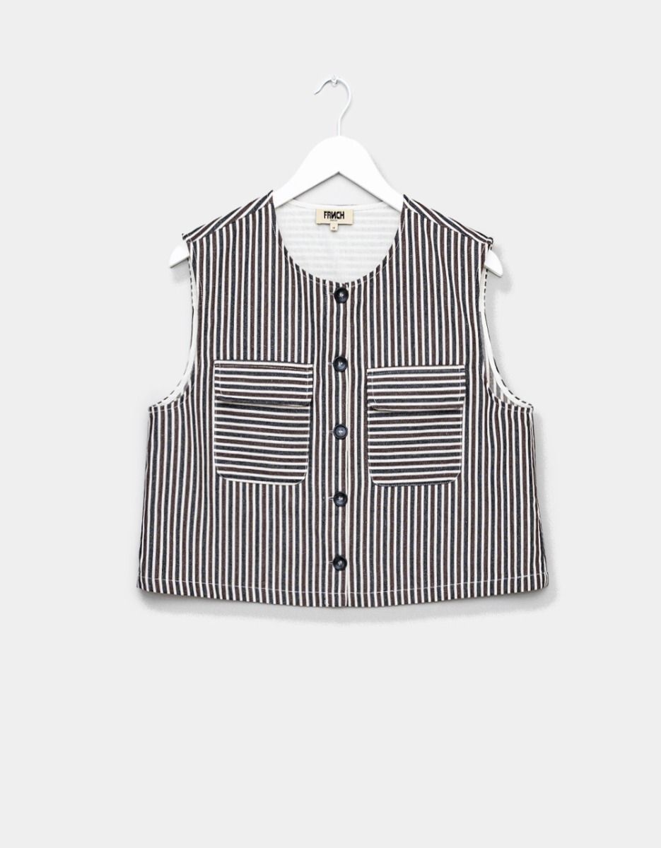 Sadet Stripe Vest_0