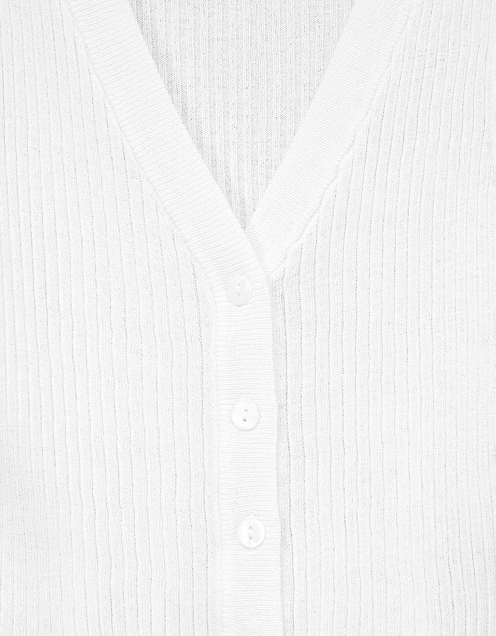 Salma Button Top in White_1