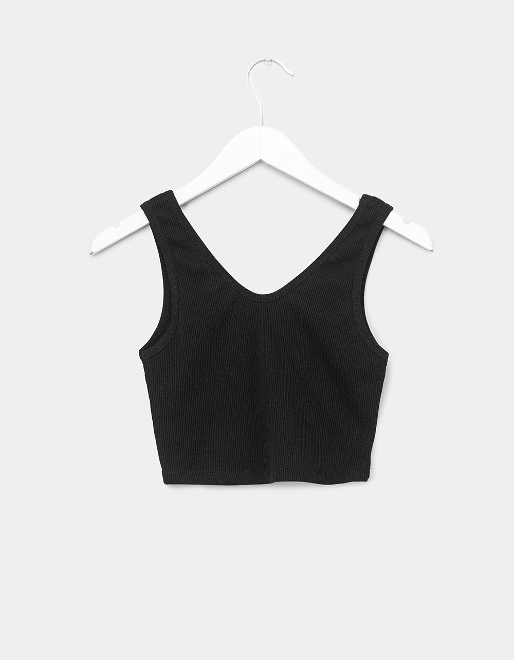 Samy Rib Crop Top in Black_3
