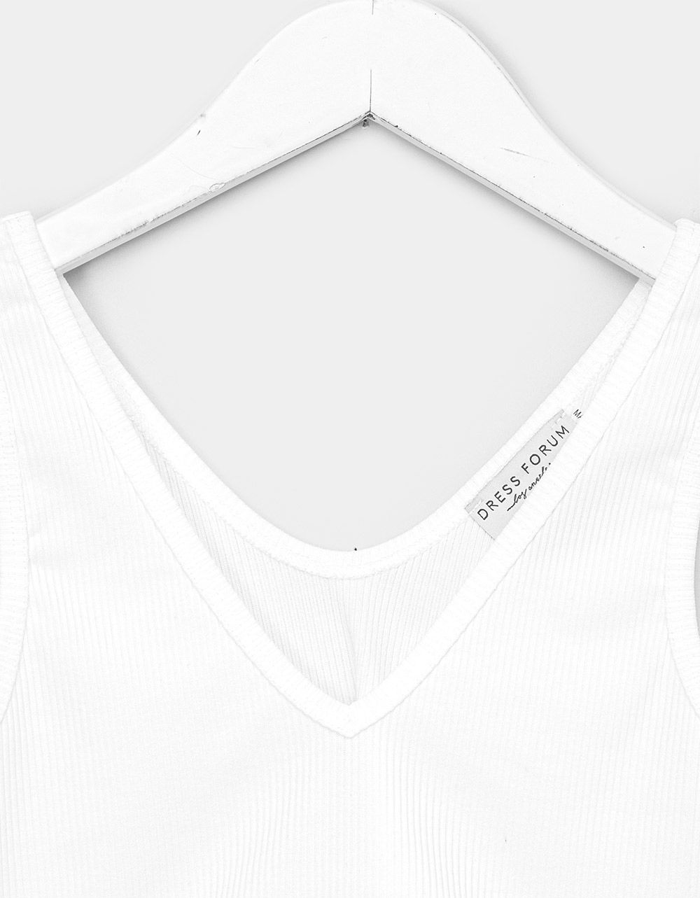 Samy Rib Crop Top in Ivory_2