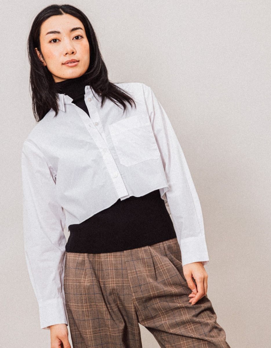 Sasha Crop Button Down_2