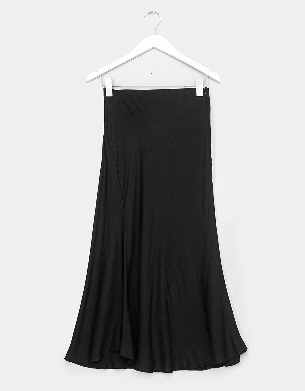 Satin Midi Slip Skirt_0