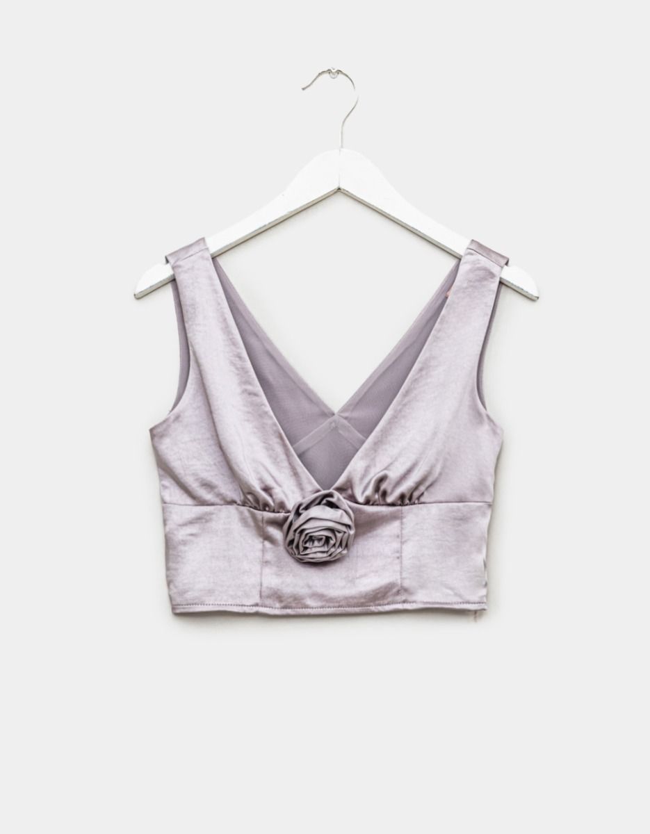 Satin Rosette Top_0