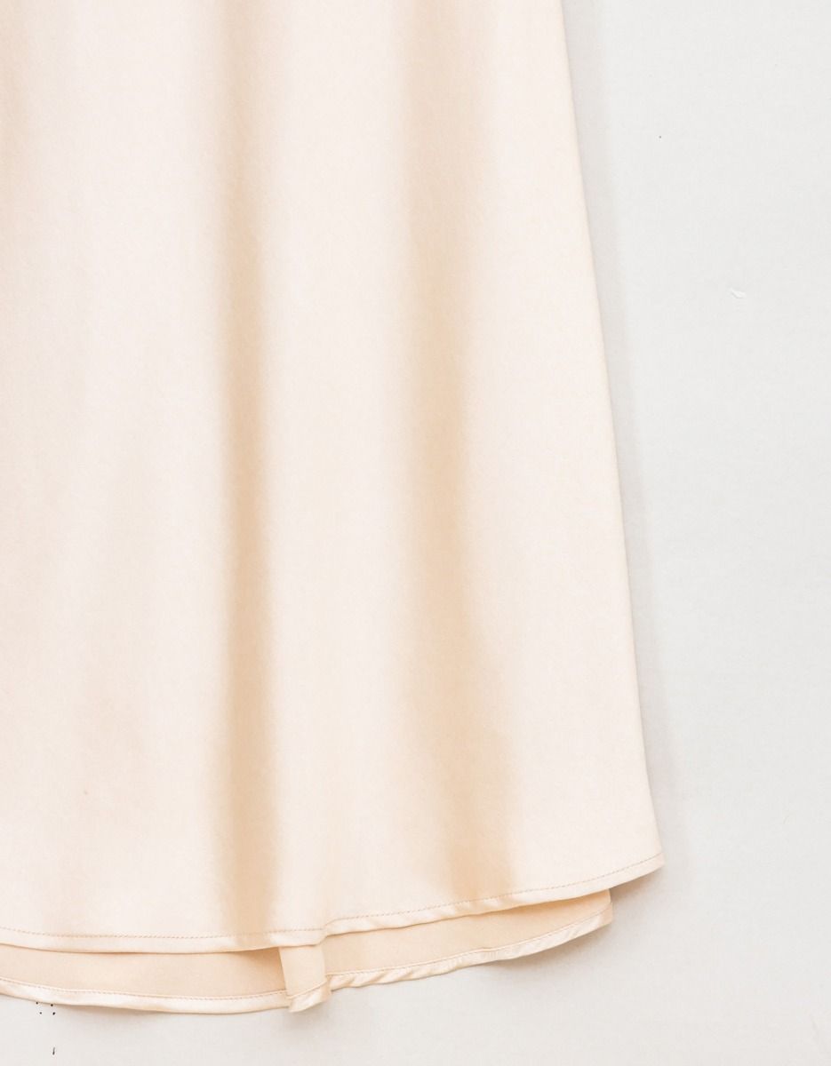 Satin Slip Dress in Eggshell_1