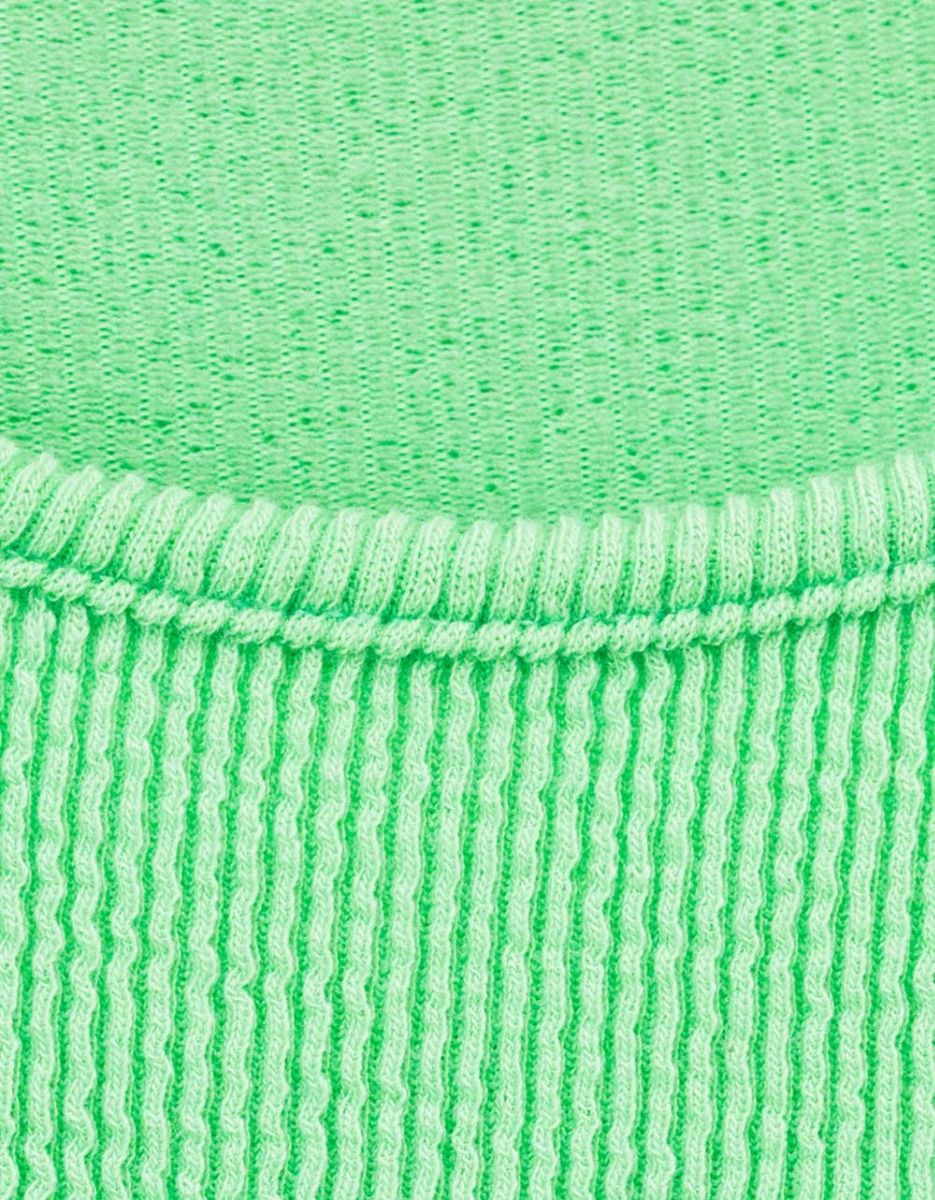 Scoop Hem Tank in Green_3