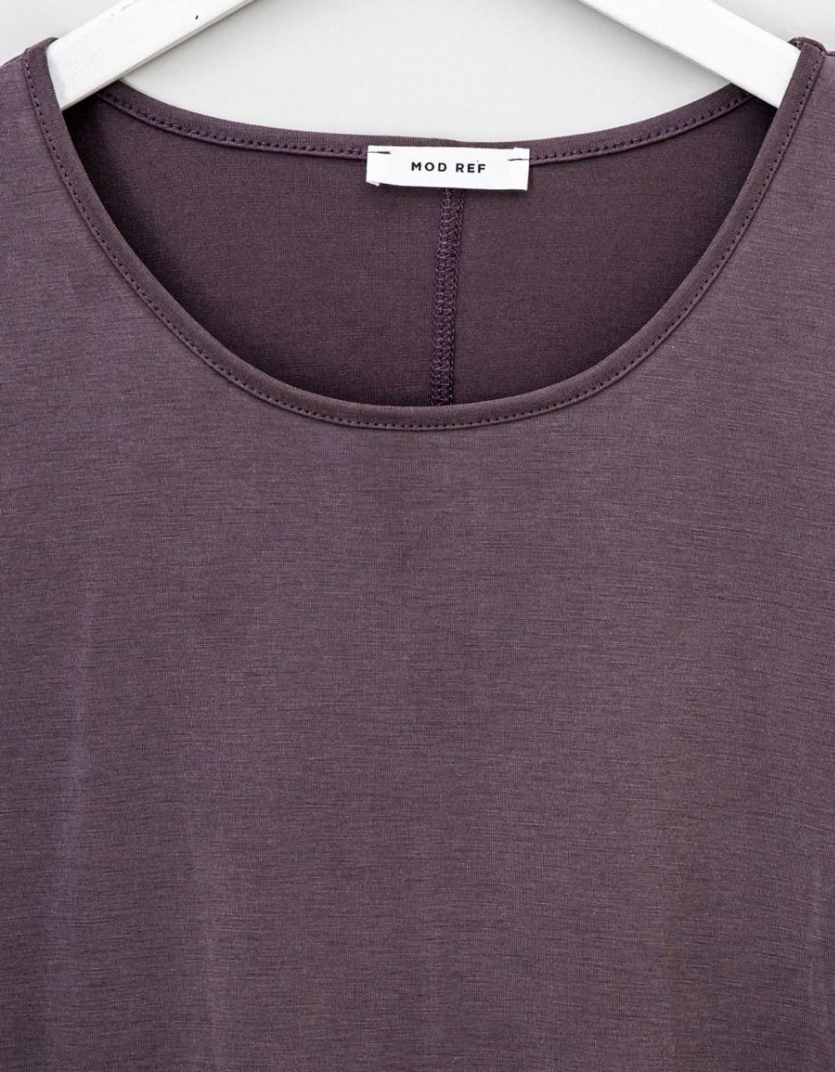 Scoop Tee in Dusty Plum_2