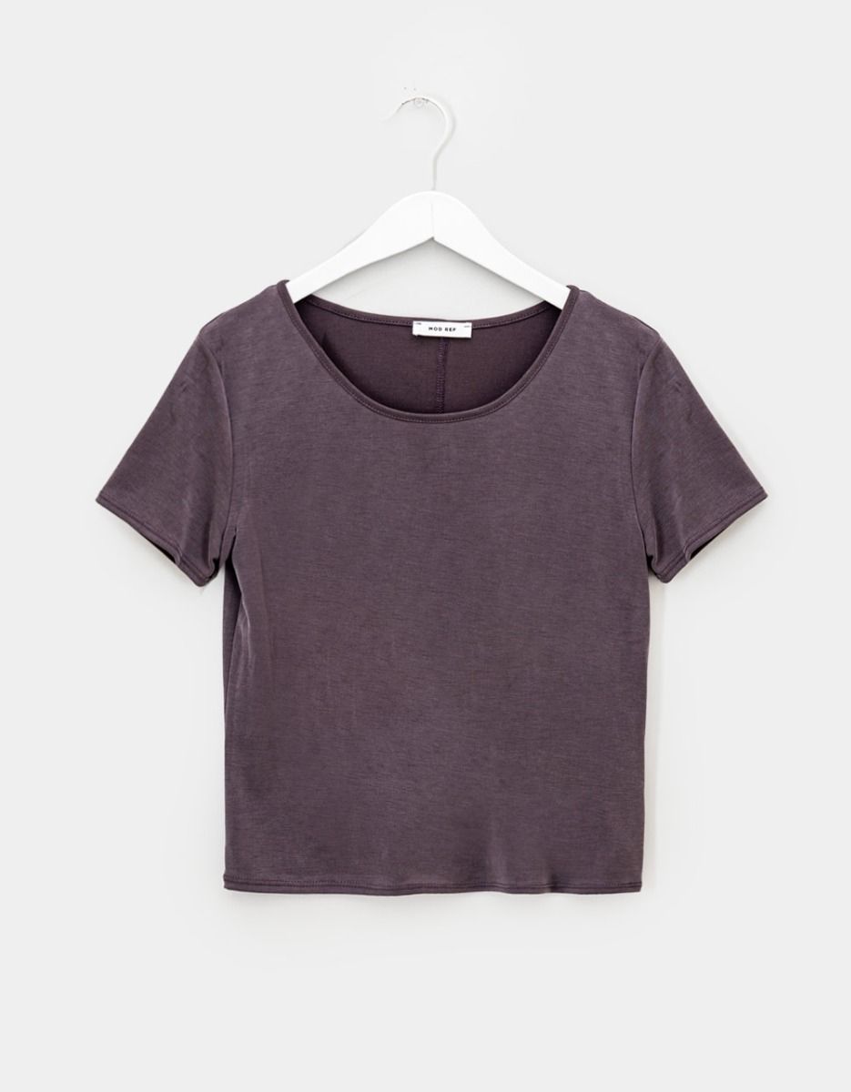 Scoop Tee in Dusty Plum_0
