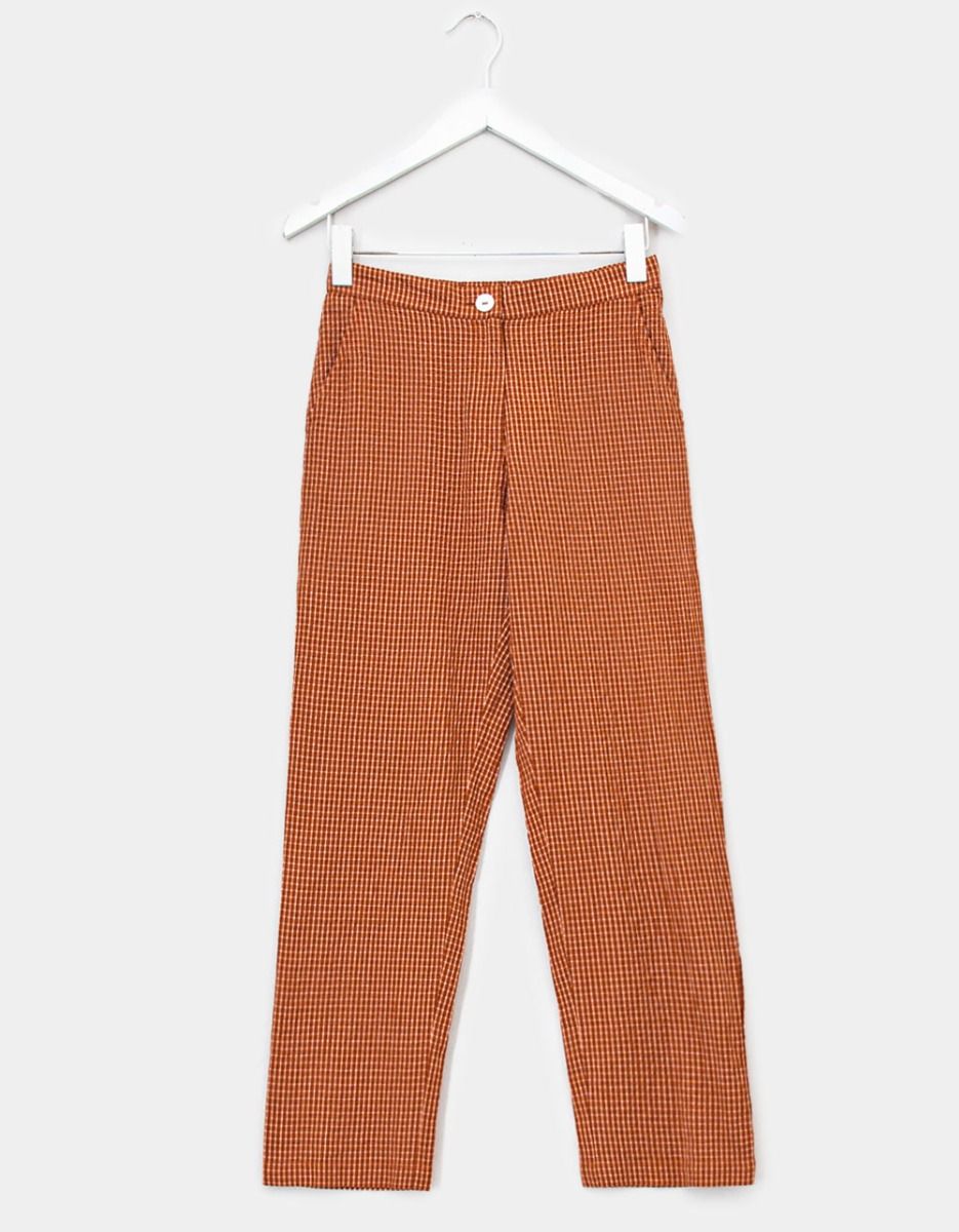 Seersucker Check Pants_0