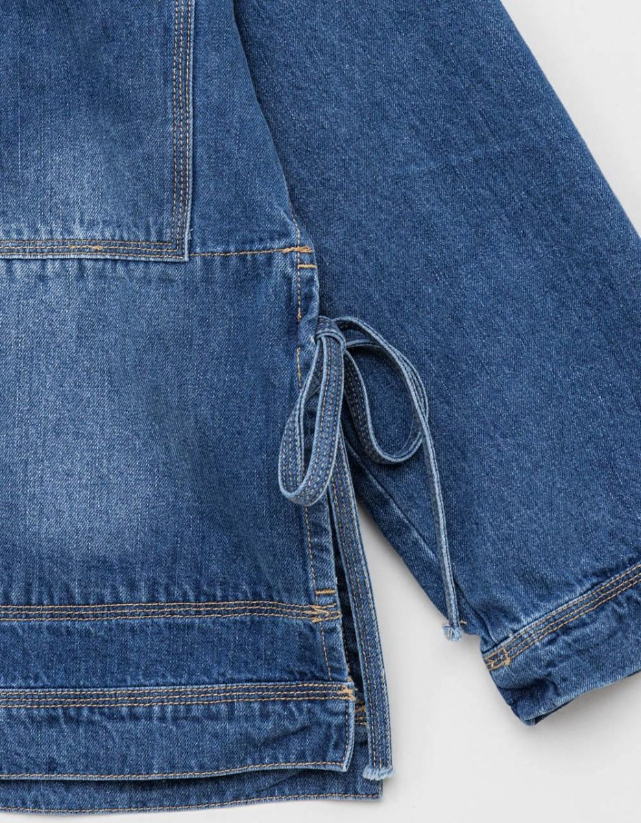Side-Tie Denim Jacket_6