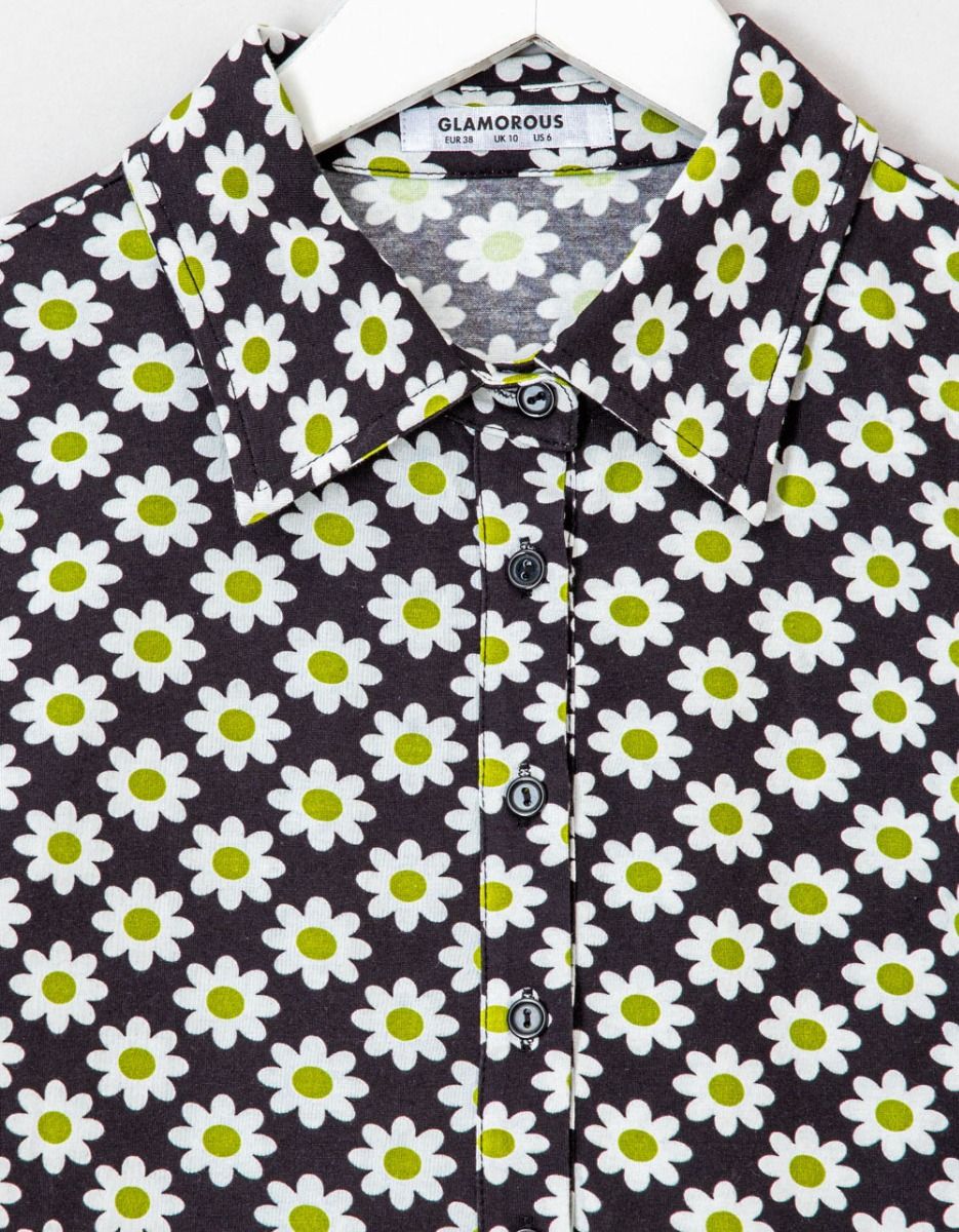 Sixties Flower Shirtdress_4