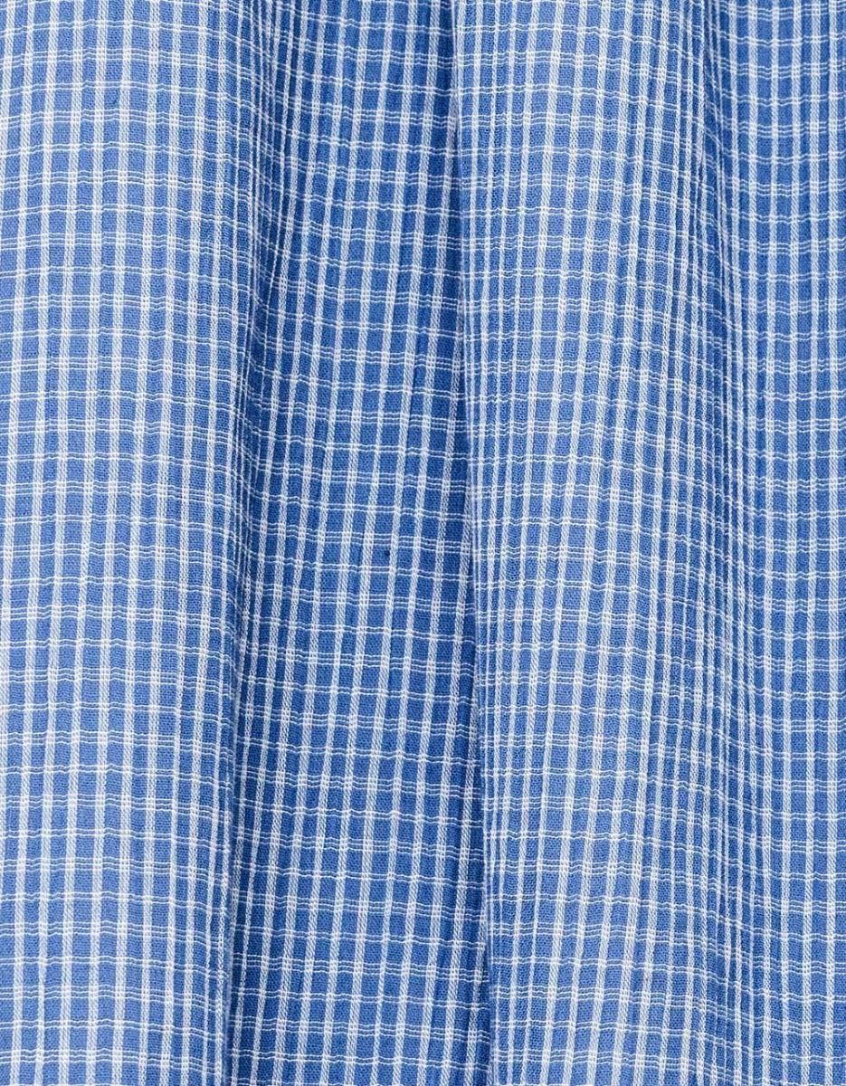 Smocked Check Maxi_4