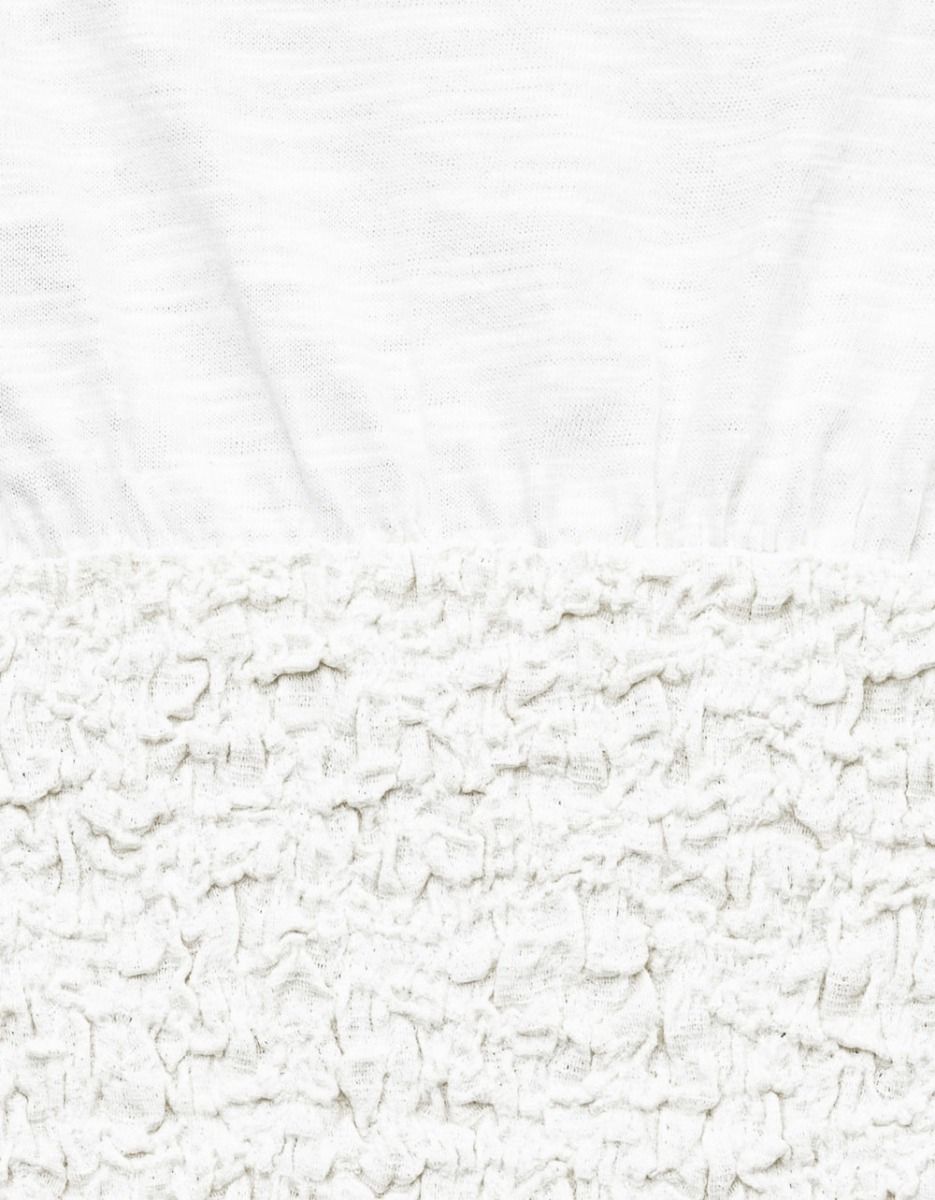 Smocked Tee in Ivory_3