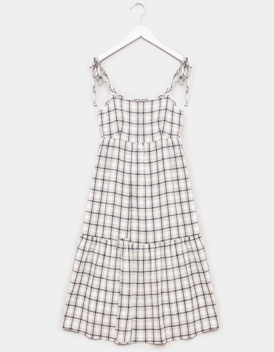 Strappy Plaid Midi_0