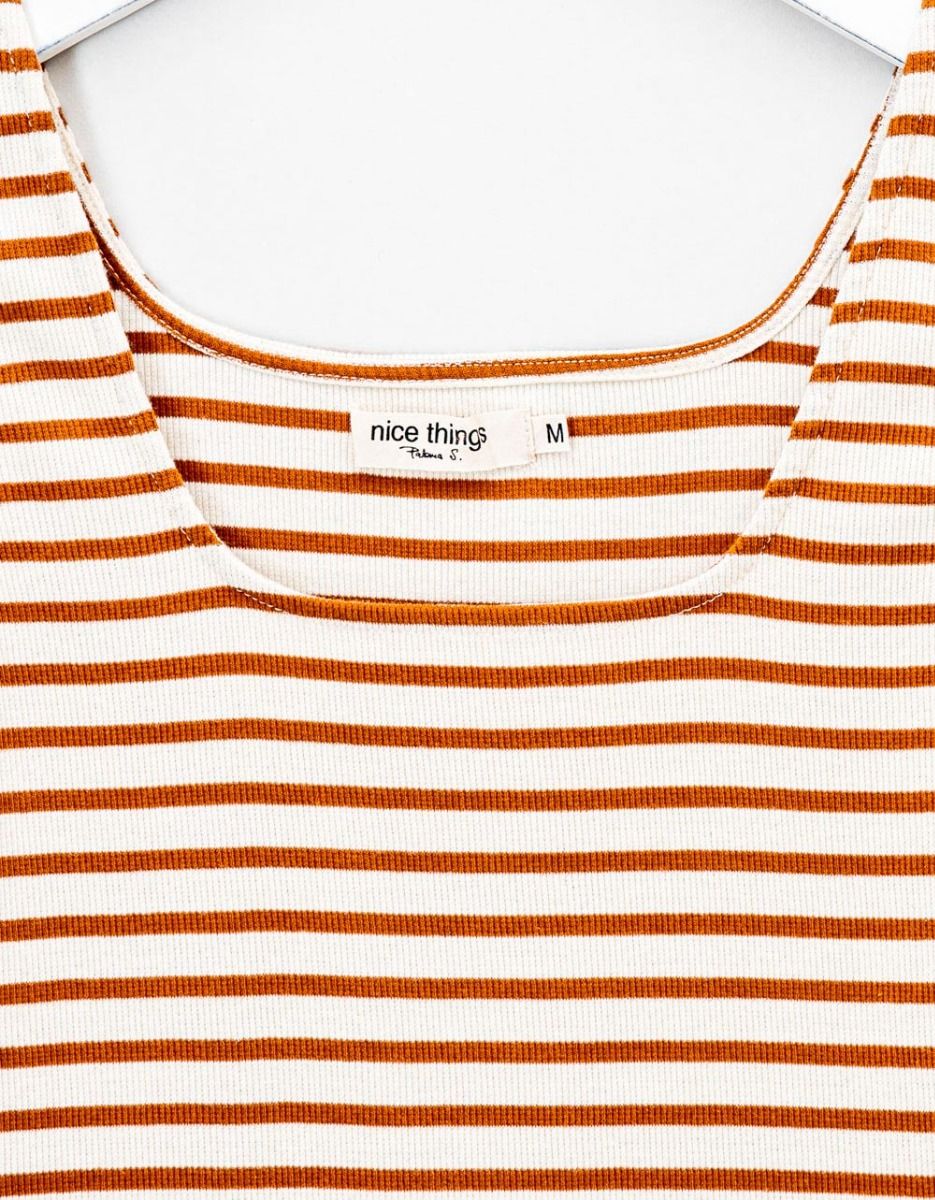 Stripe Rib Tank in Cinnamon_2