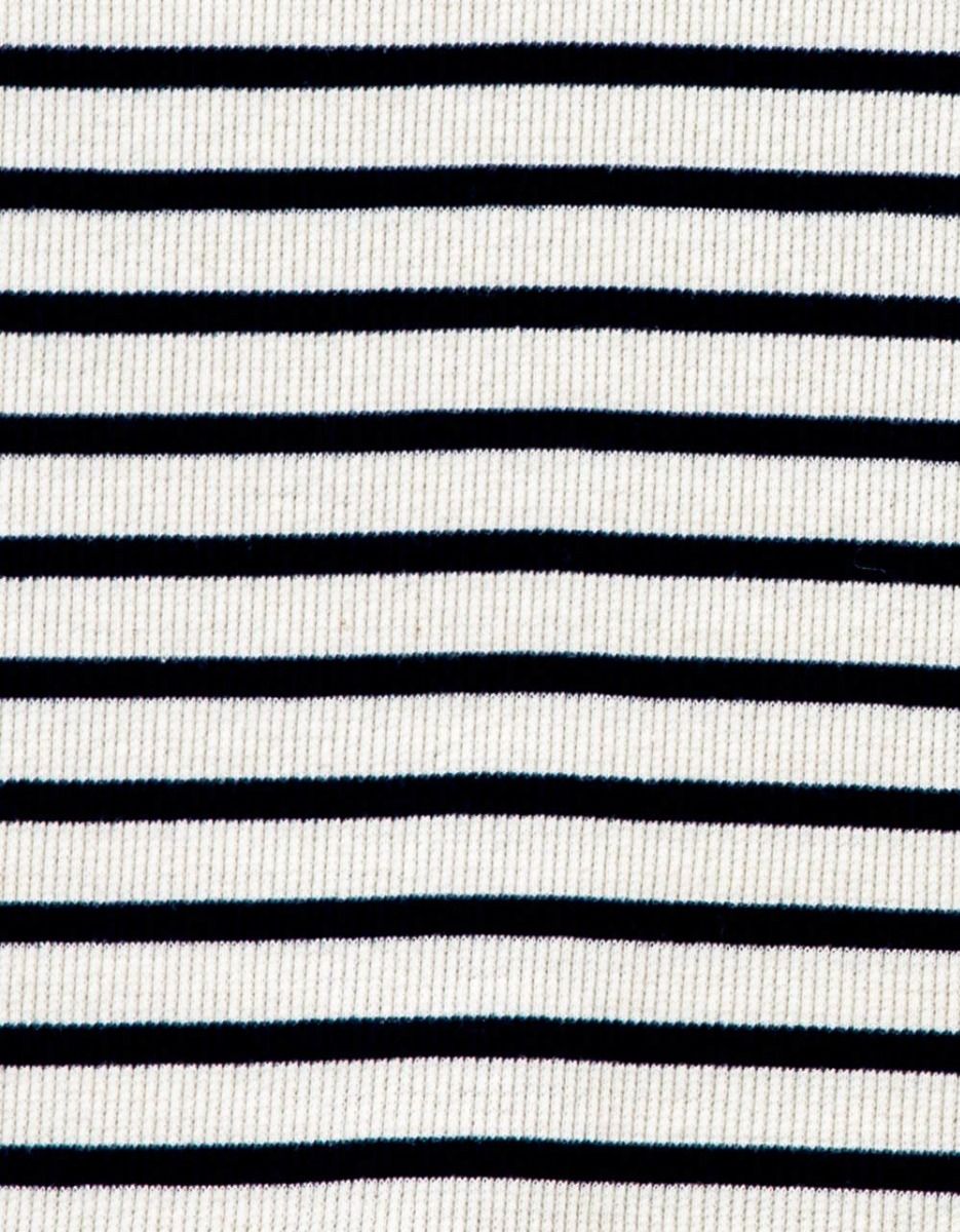 Stripe Rib Tank in Navy_3