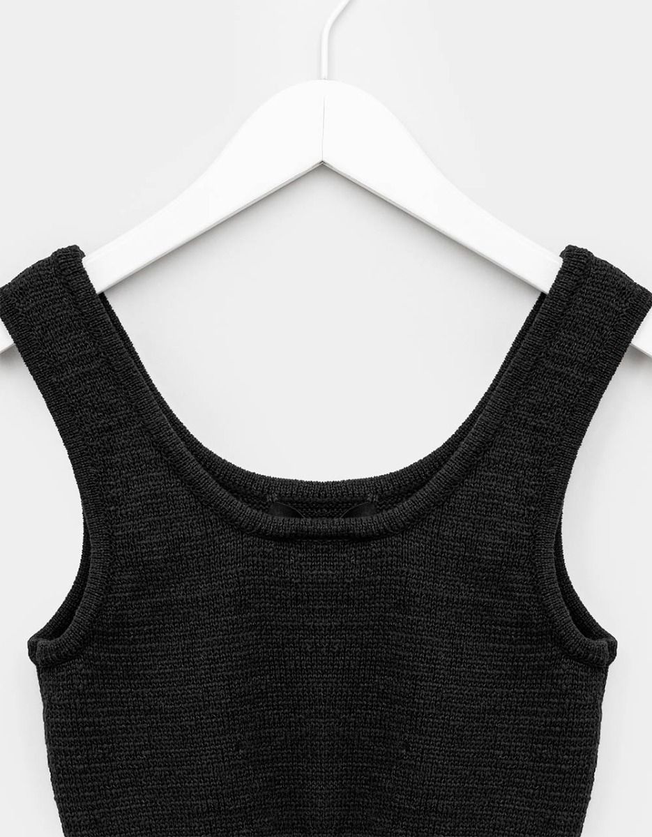 Sunny Knit Tank in Black_1