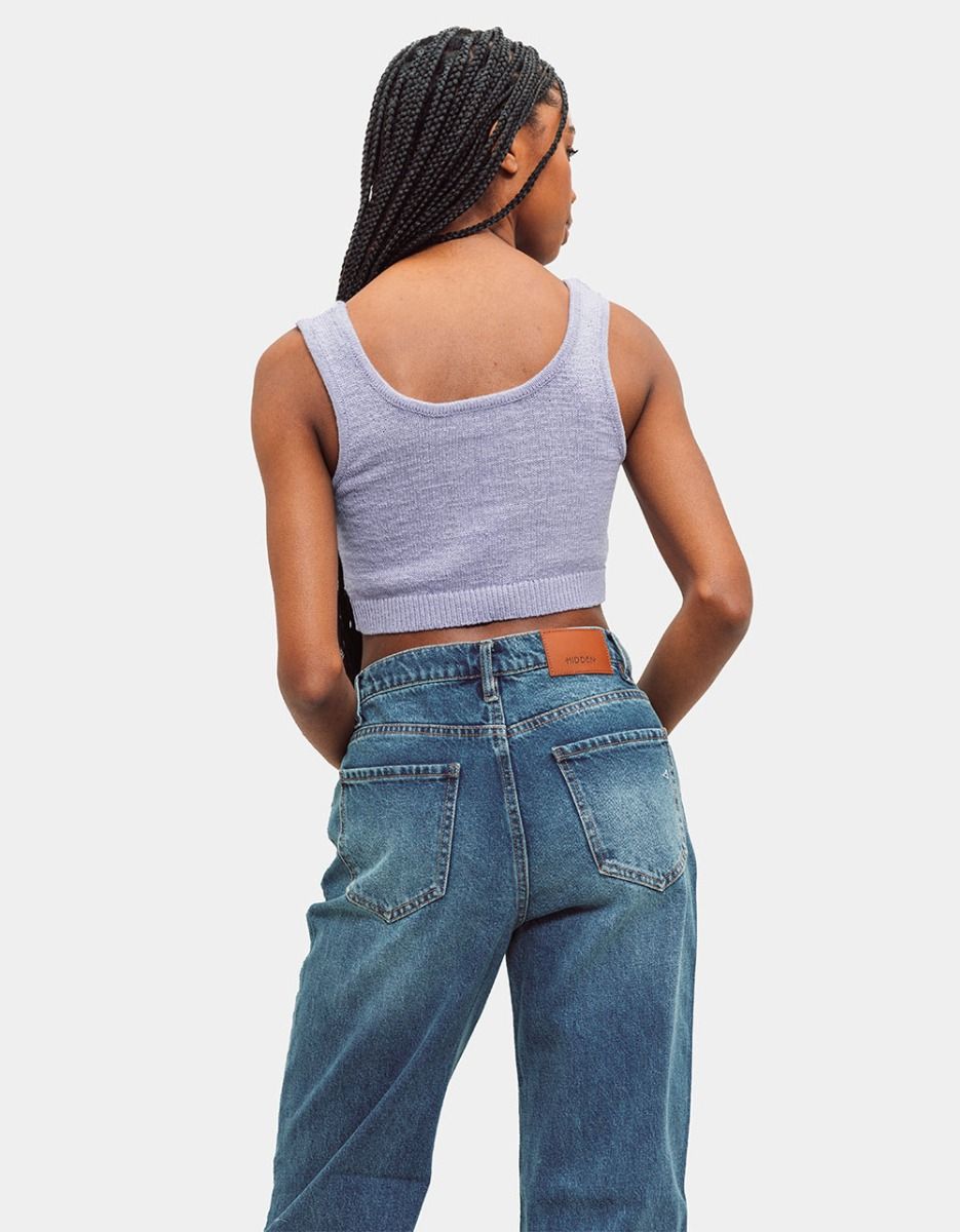 Sunny Knit Tank in Purple_4